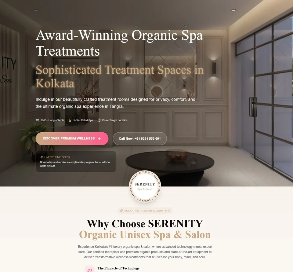 Service business website template built with Base44, showing services and a booking form.